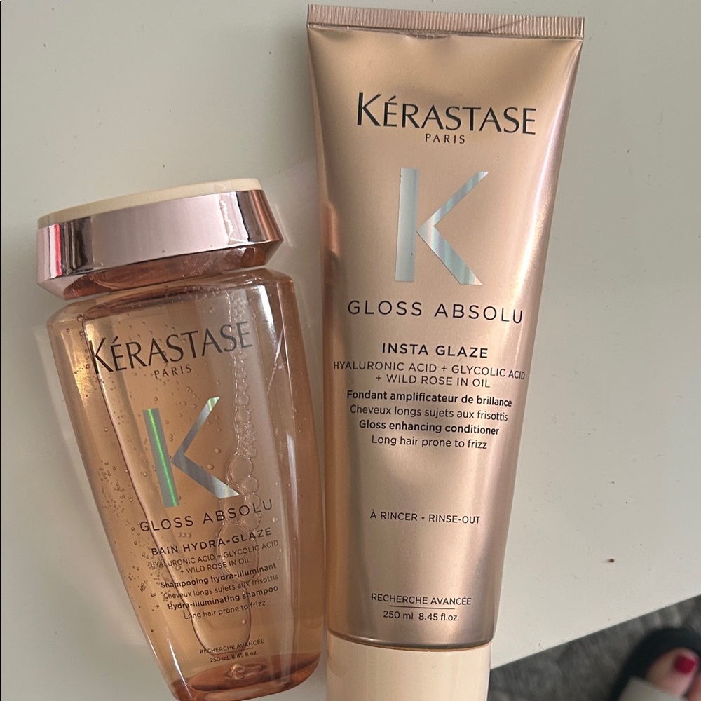 Kerastase Gloss Absolu Hair Care Set - shampoo/conditioner , new bottles! Sealed